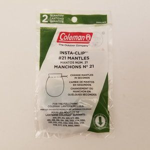 COLEMAN Insta-Clip #21 Lantern Mantles  2 Pack 2000024474 🆕